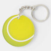 Tennisbal. Tennis is een balsport via racket. キーホルダー (裏面)