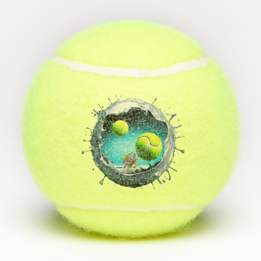 Tennisball Sammlerstücke seltenes Kunstobjekt テニスボール (裏面)