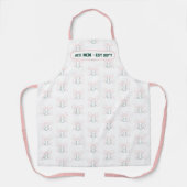 Tenniscore Ace Mom Preppy Coquette Tennis Ball Bow エプロン (正面)