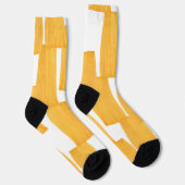 Tennissocken mit gelber Farbcollage ソックス (右)
