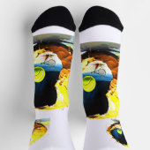 Tennissocken mit Tennismotiv  ソックス (上部)