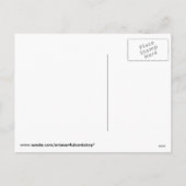 Tennysonの詩を持つ新年のモミの木 シーズンポストカード (裏面)