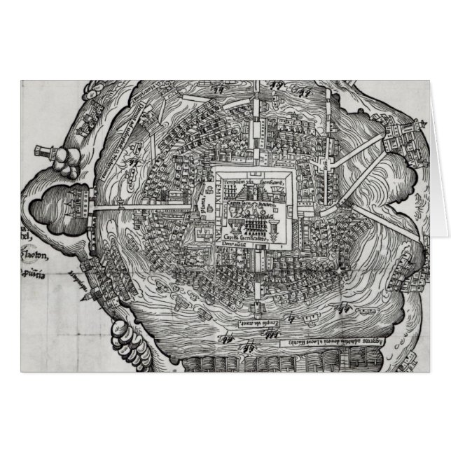Tenochtitlanの地図 (正面横)