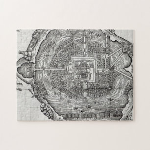 Tenochtitlanの地図 ジグソーパズル