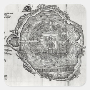 Tenochtitlanの地図 スクエアシール