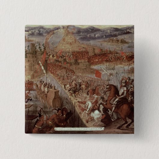 Tenochtitlanの征服 缶バッジ (正面)