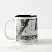 TenochtitlanのTemploの市長 ツートーンマグカップ (左)