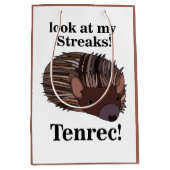 Tenrec Animal Funny ミディアムペーパーバッグ (正面)