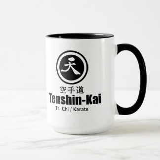 Tenshin-Kaiの空手のロゴのコーヒー・マグ マグカップ