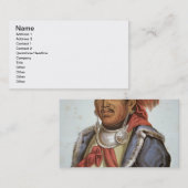 Tenskwatawa (1775-1836年) (色のlitho) 名刺 (正面/裏面)