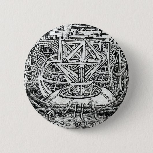 Tentacle Tank by Brian Benson 缶バッジ (正面)