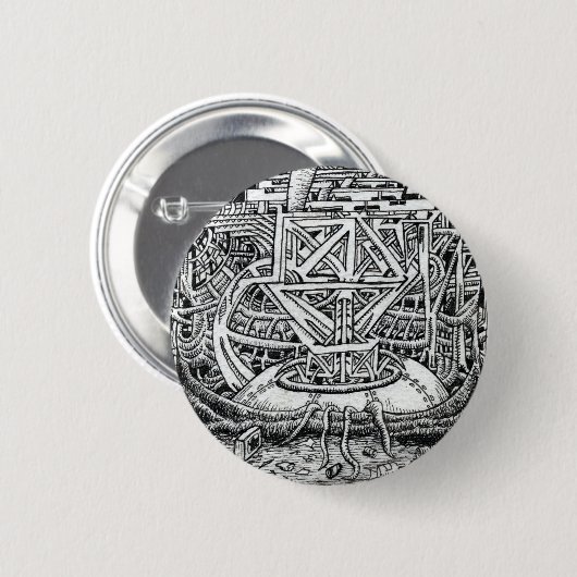 Tentacle Tank by Brian Benson 缶バッジ (正面&裏面)