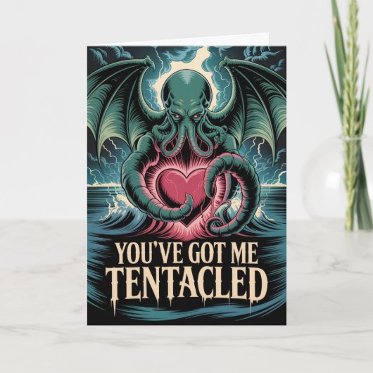 Tentacled Valentines Card Cthulhu Eldritch Lovecra カード (正面)
