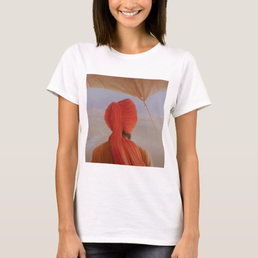 tentingのターバンを巻いたbackview tシャツ (正面)