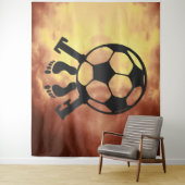 Tenture - Crowned Goal – Royal Passion for Footbal タペストリー (インサイチュ)