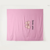 Tentures motif noeu papillons タペストリー (正面(横))