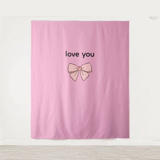 Tentures motif noeu papillons タペストリー (正面)