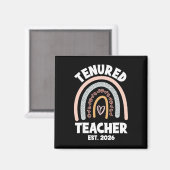 Tenured Teacher 2026 女性のテニュア昇進 マグネット (正面/裏面)