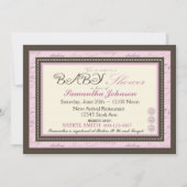 Teny Toes PNK招待状カード 招待状 (裏面)