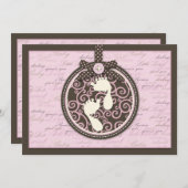 Teny Toes PNK招待状カード 招待状 (正面/裏面)