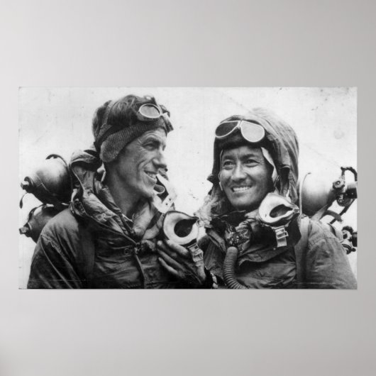 Tenzing Norgay Edmund Hillary Everest 1953 ポスター (正面)