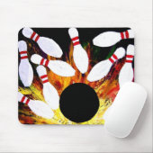 Teoアルフォンソ著ボーリングボールの殴打のマウスパッド マウスパッド (マウス)