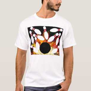Teoアルフォンソ著ボーリングボールの殴打のワイシャツ Tシャツ