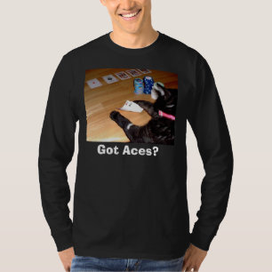 Teoアルフォンソ著得られたエースのトランプのポーカーのワイシャツ Tシャツ