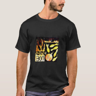 Teoアルフォンソ著燃えるようなボーリングのワイシャツ300のスコア Tシャツ