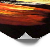 Teo Alfonsoによる燃え盛るポケットテンストランプのポーカーポスター ポスター (角)