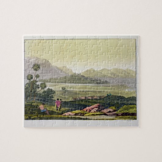 Teocalli、Tenochtitlan、メキシコの素晴らしい寺院 ジグソーパズル (横)