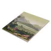 Teocalli、Tenochtitlan、メキシコの素晴らしい寺院 タイル (側面)