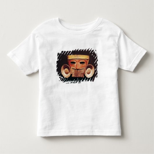 Teotihuacanからの人間のマスク、 トドラーTシャツ (正面)