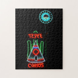 TePee Curios Neon Sign, Route 66, Tucumcari, N.M. ジグソーパズル