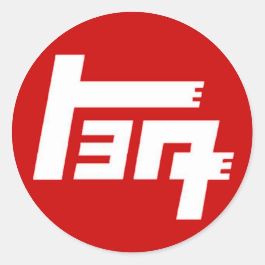 TEQステッカー ラウンドシール (正面)