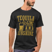 Tequila Lime And Sunshine Cinco De Mayo Tシャツ (正面)