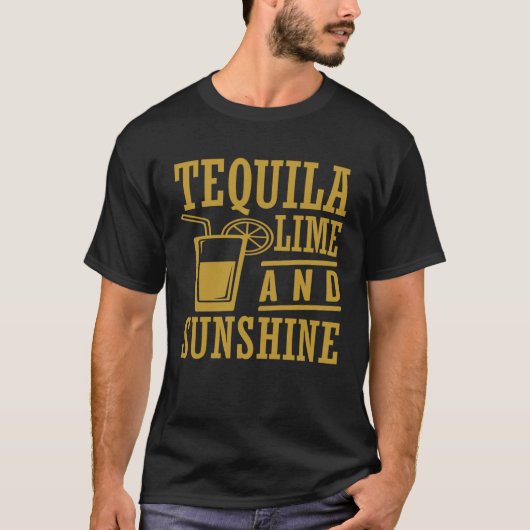 Tequila Lime And Sunshine Cinco De Mayo Tシャツ (正面)
