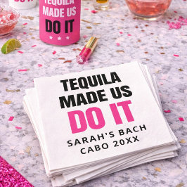 Tequila Made Us Do It | Bride Squad Drinking スタンダードカクテルナプキン