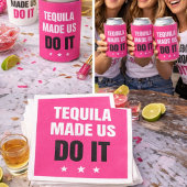 Tequila Made Us Do It | Bride Squad Drinking スタンダードカクテルナプキン