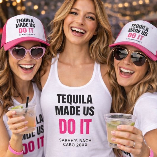 Tequila Made Us Do It | Bride Squad Drinking タンクトップ