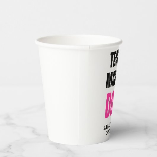 Tequila Made Us Do It | Bride Squad Drinking 紙コップ (右)