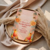 Tequila Sunrise Sunset Cocktail Bachelorette Party 招待状