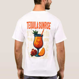 Tequila Sunrise T-Shirt – Vibrant Tropical Drink Tシャツ