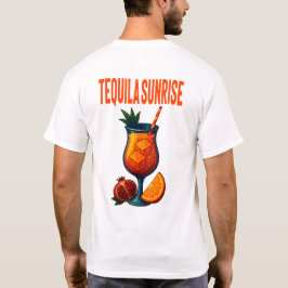 Tequila Sunrise T-Shirt – Vibrant Tropical Drink Tシャツ