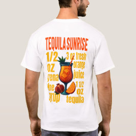 Tequila Sunrise T-Shirt – Vibrant Tropical Drink Tシャツ