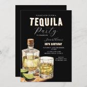 Tequila Tasting Adult Birthday Surprise Party 招待状 (正面/裏面)