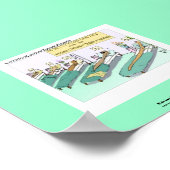 Tequila Worm Rehab Funny Cartoon Poster ポスター (角)