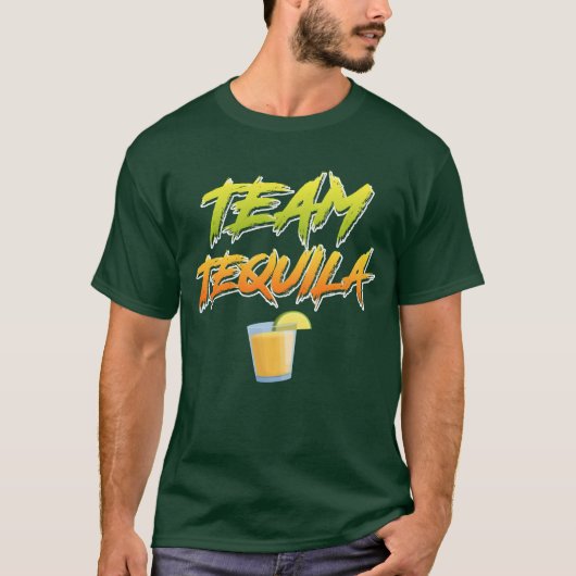 Tequilaeam Meican drink Party Meico fan funny Tシャツ (正面)