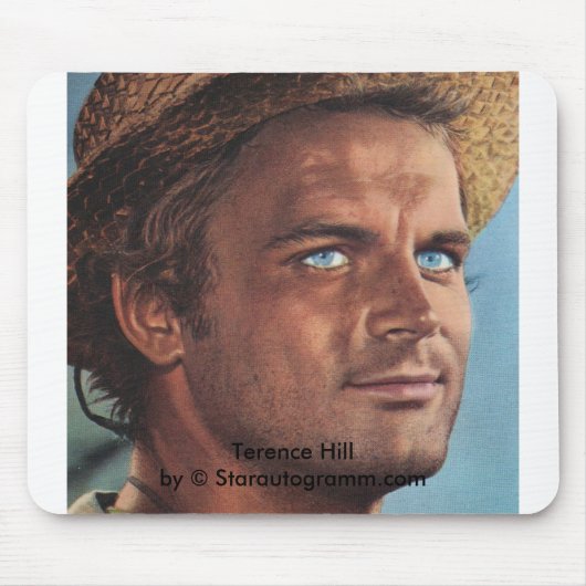 Terence Hill Mit Stroh Hut マウスパッド (正面)
