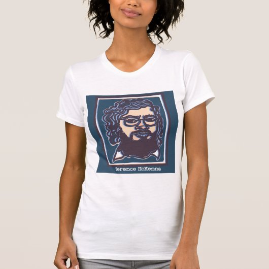 Terence McKenna Tee by FacePrints Tシャツ (正面)
